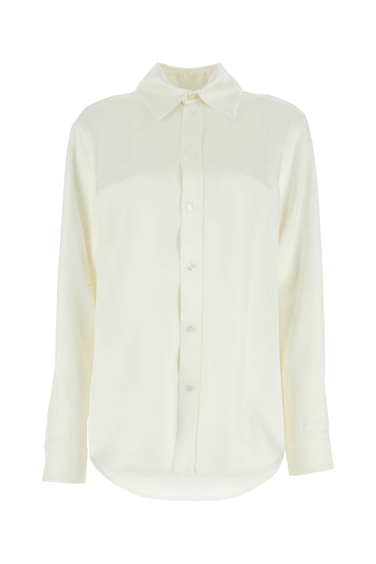 Bottega Veneta Women Ivory Satin Shirt