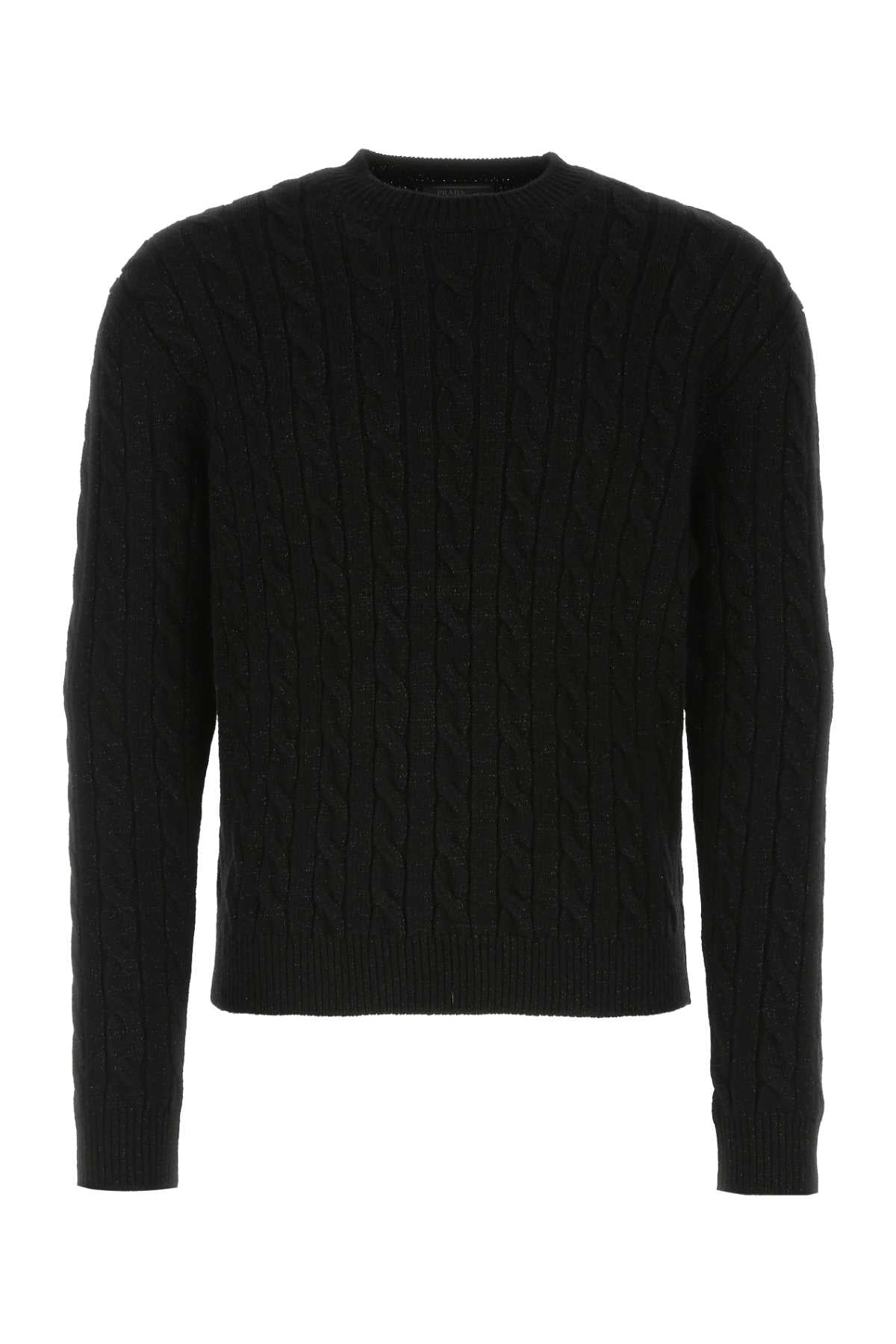 Prada Men Black Wool Blend Sweater