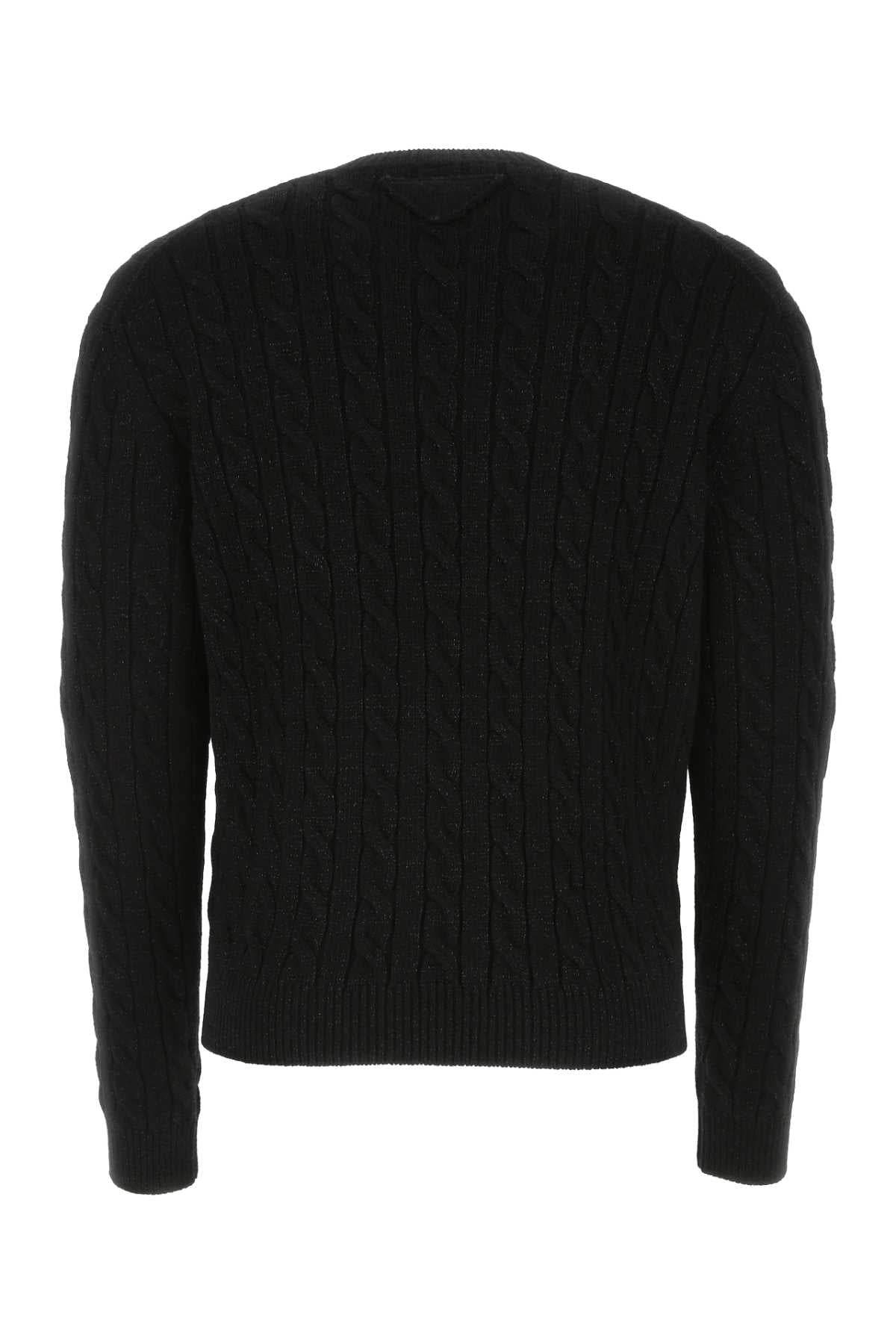 Prada Men Black Wool Blend Sweater