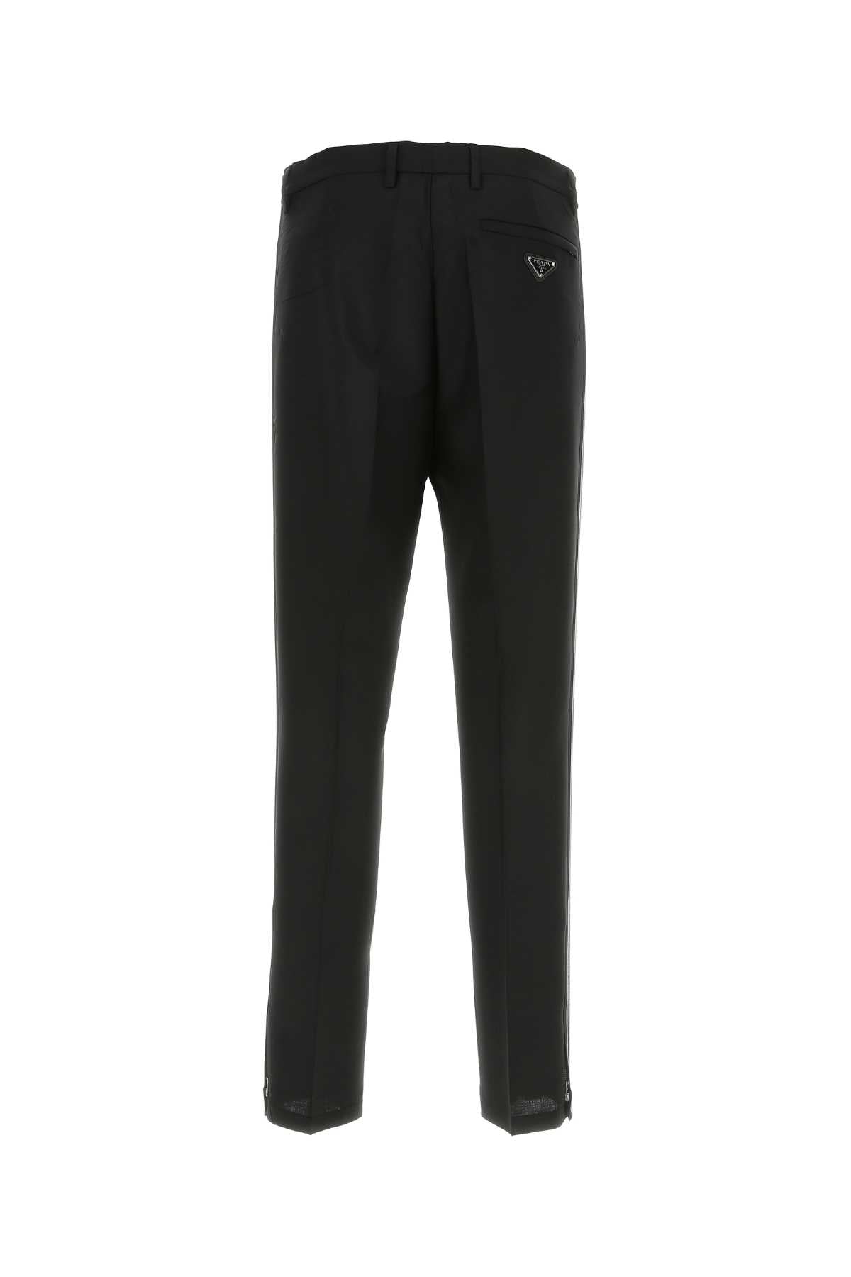 Prada Men Black Mohair Blend Pant