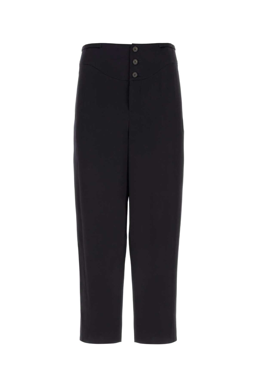 Saint Laurent Men Midnight Blue Crepe Satin Pant