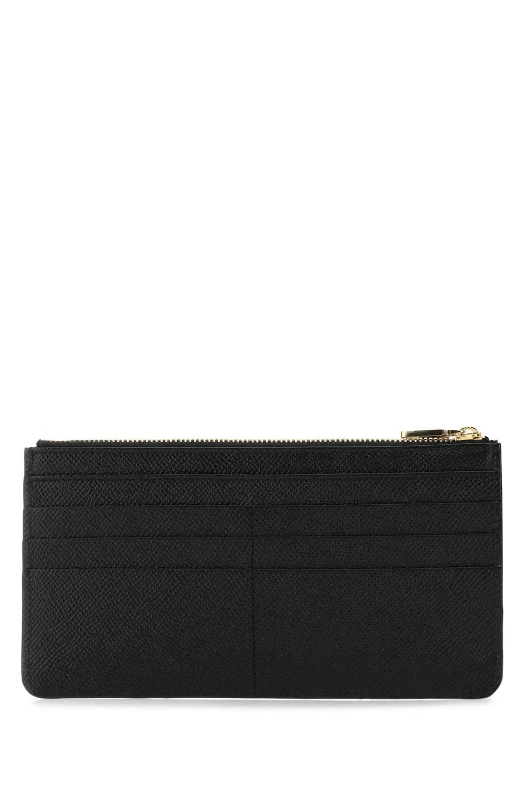 Dolce & Gabbana Women Black Leather Card Holder