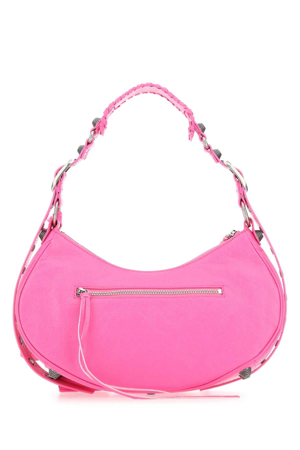 Balenciaga Women Fluo Pink Nappa Leather Le Cagole S Shoulder Bag