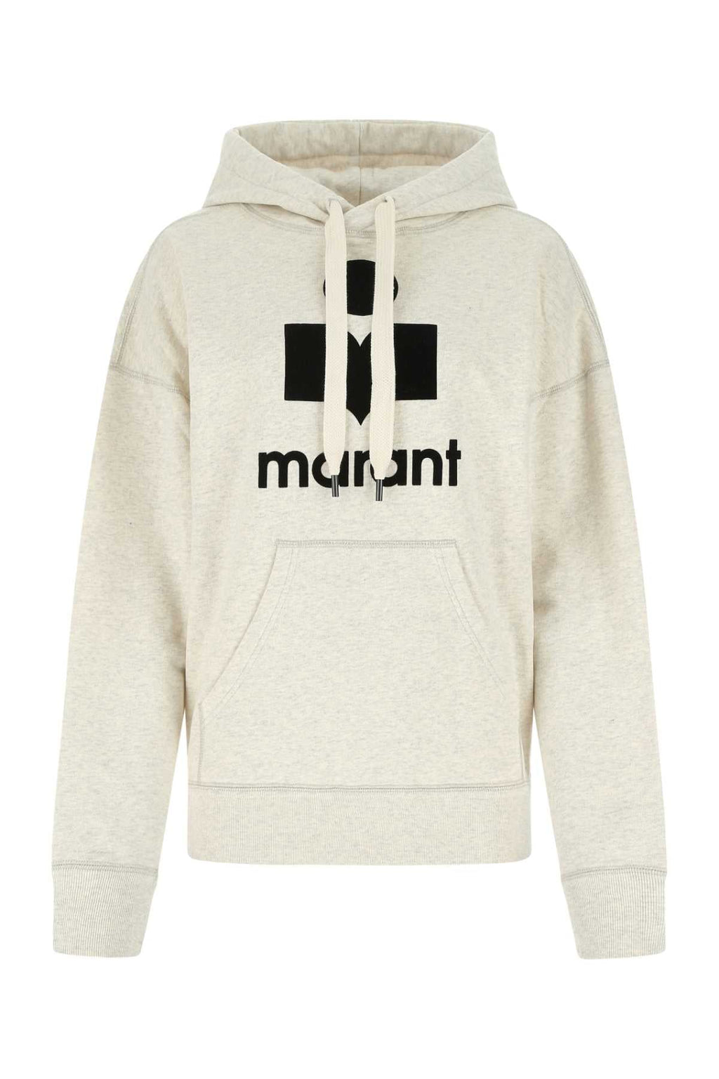 Isabel Marant Etoile Women Melange Ivory Cotton Blend Mansel Sweatshirt