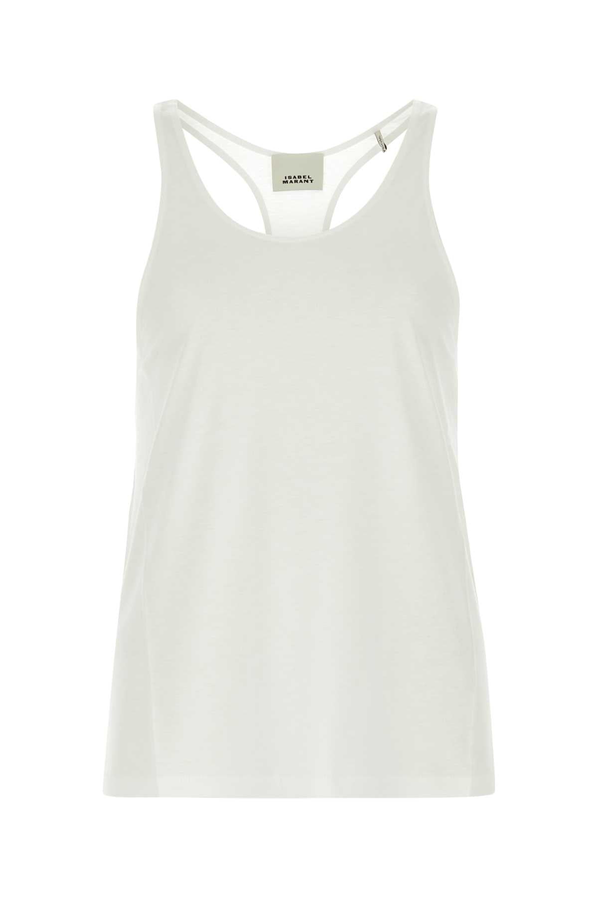Isabel Marant Women White Viscose Folca Tank Top