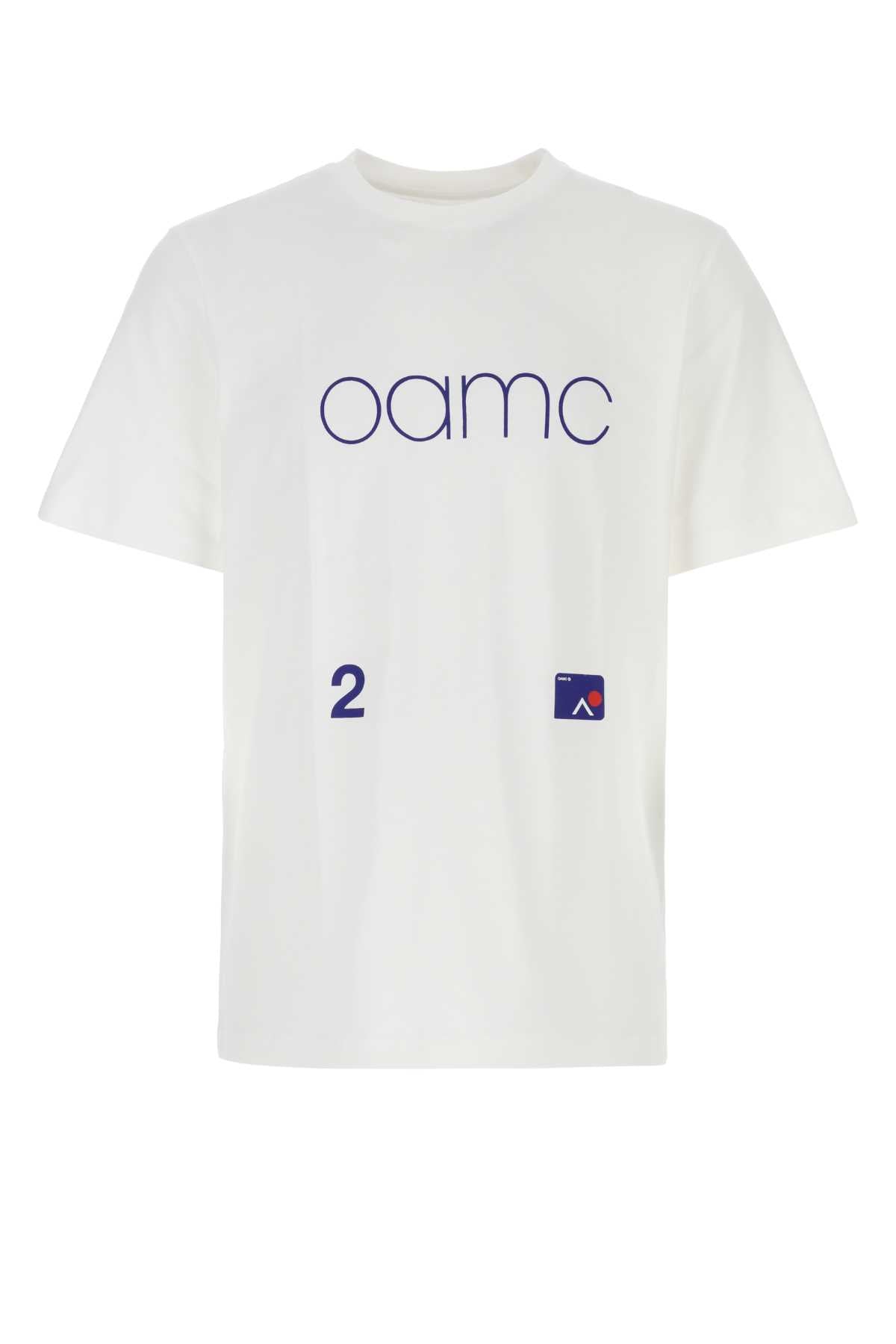 Oamc Men White Cotton Oversize T-Shirt