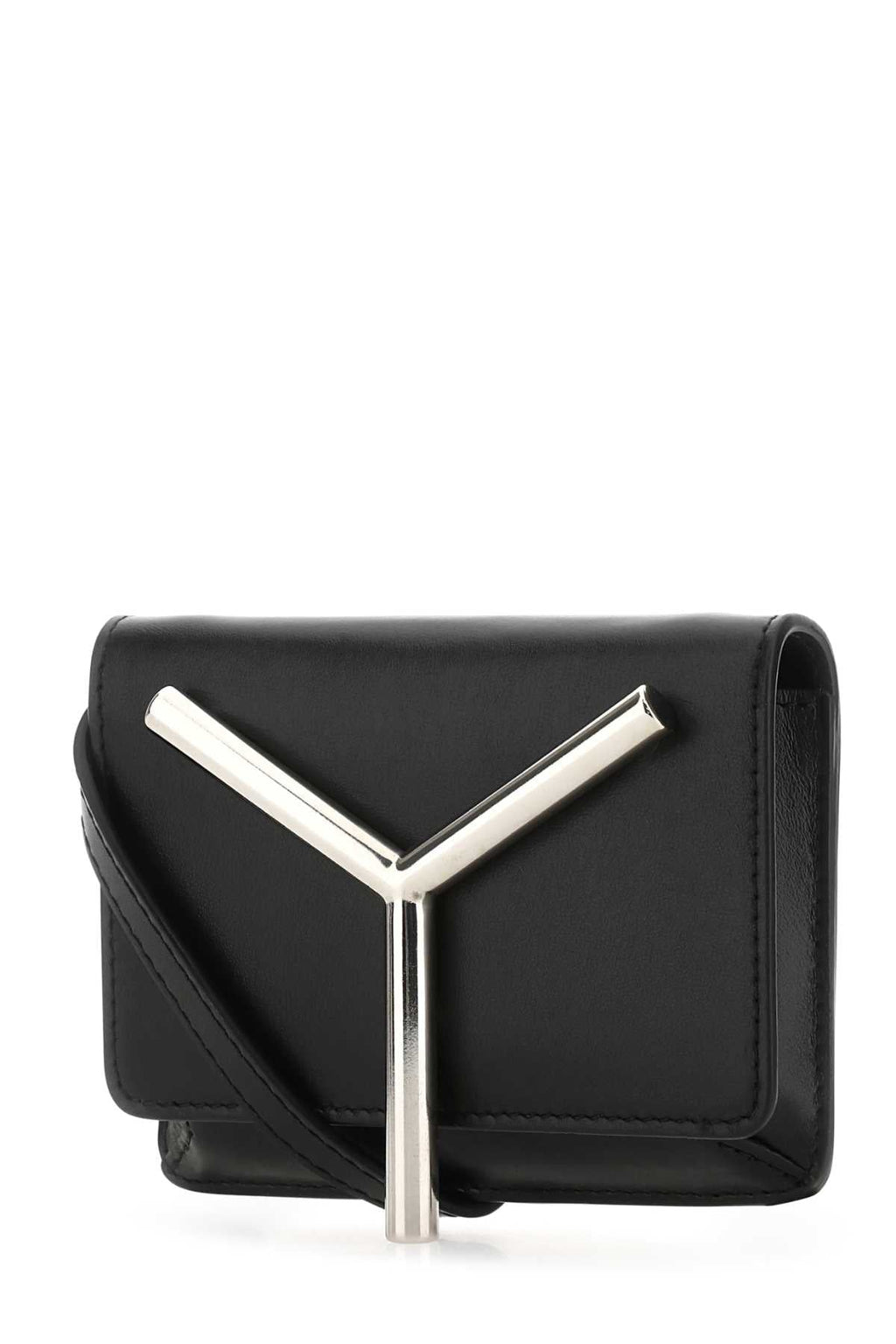 Y Project Women Black Leather Mini Crossbody Bag
