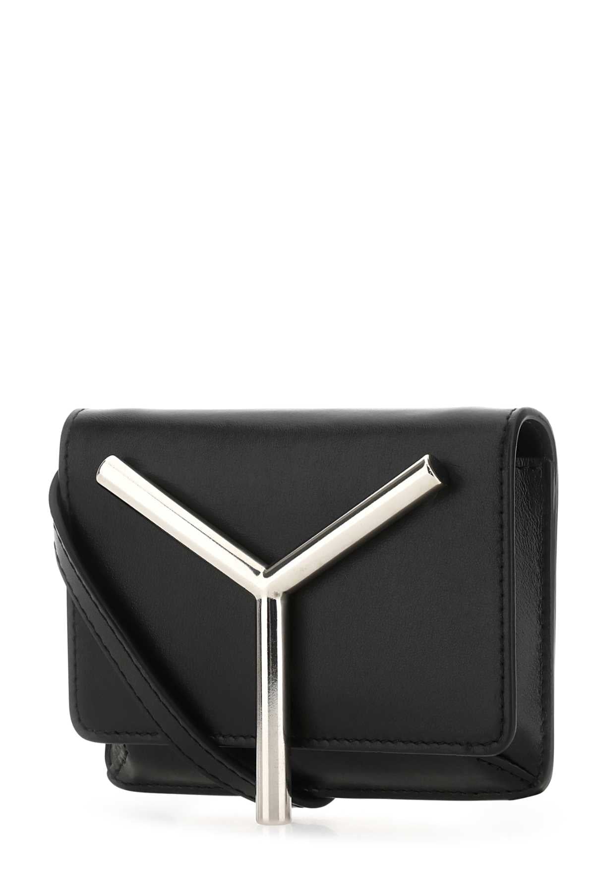 Y Project Women Black Leather Mini Crossbody Bag