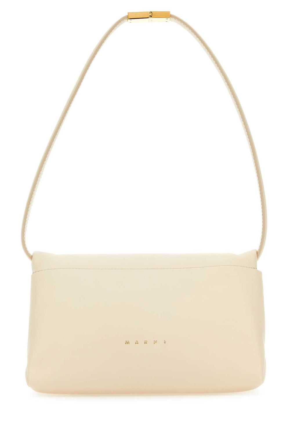 Marni Women Ivory Leather Prisma Shoulder Bag
