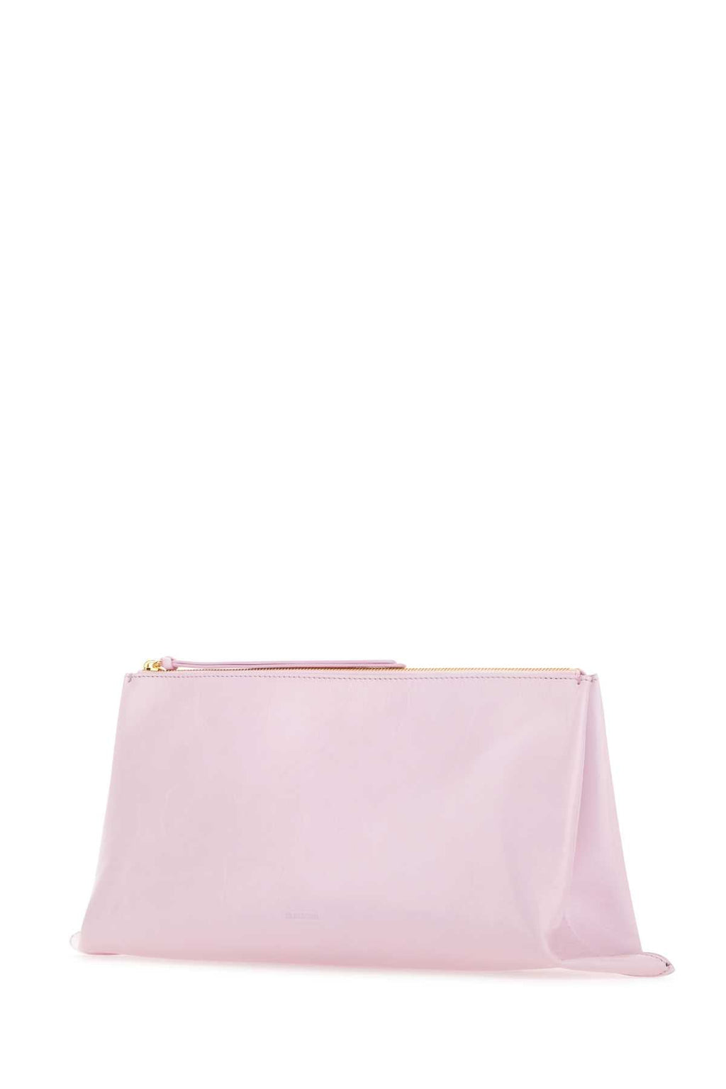 Jil Sander Women Pastel Pink Leather Medium Clutch