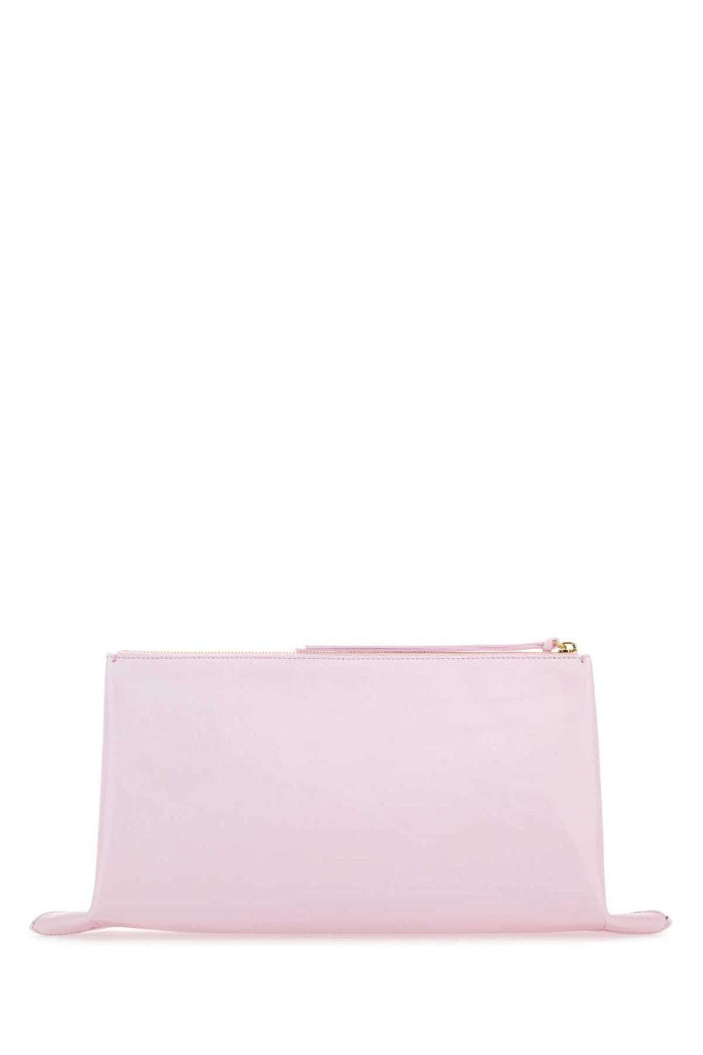 Jil Sander Women Pastel Pink Leather Medium Clutch