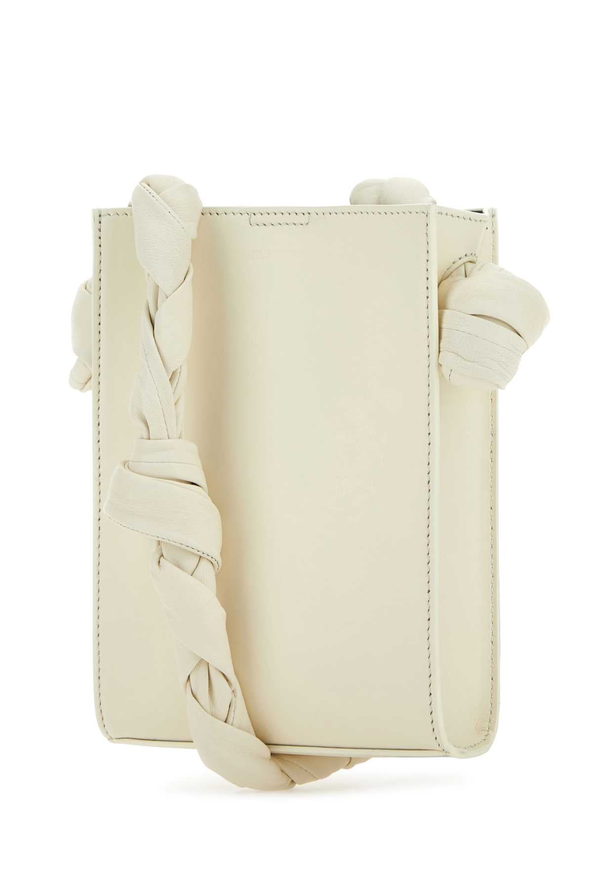 Jil Sander Women Ivory Leather Tangle Shoulder Bag