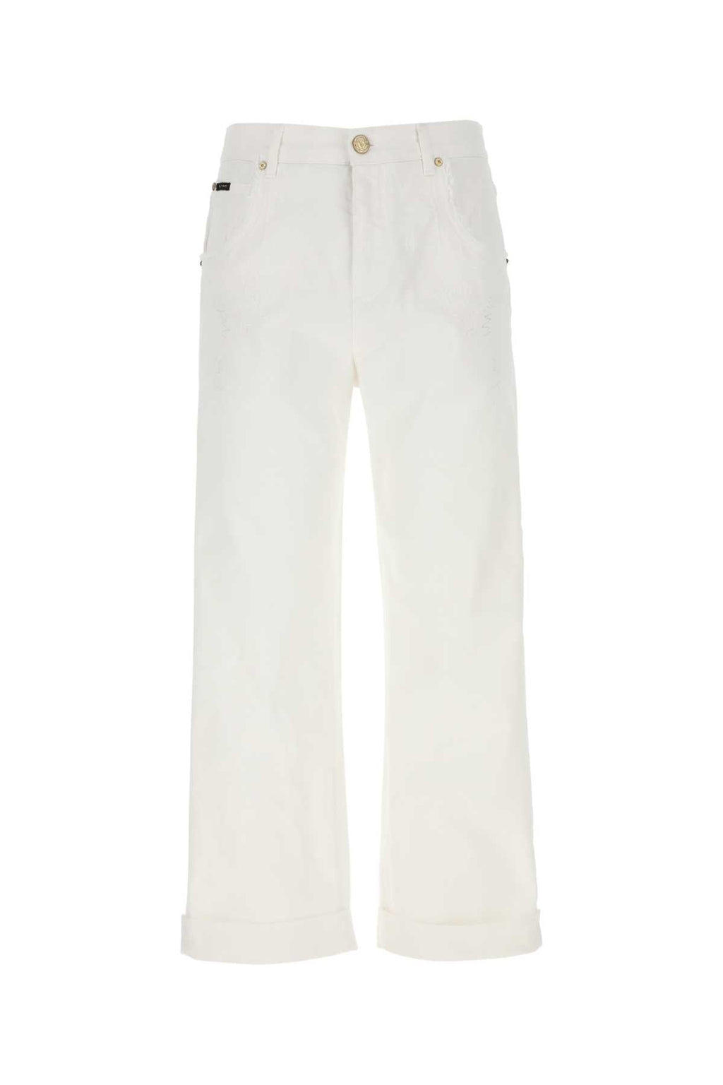 Etro Men White Stretch Denim Jeans