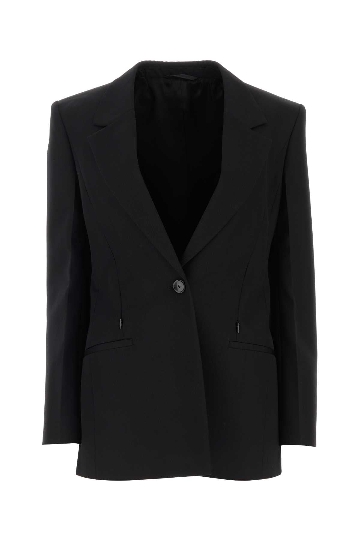 Givenchy Women Black Wool Blend Blazer