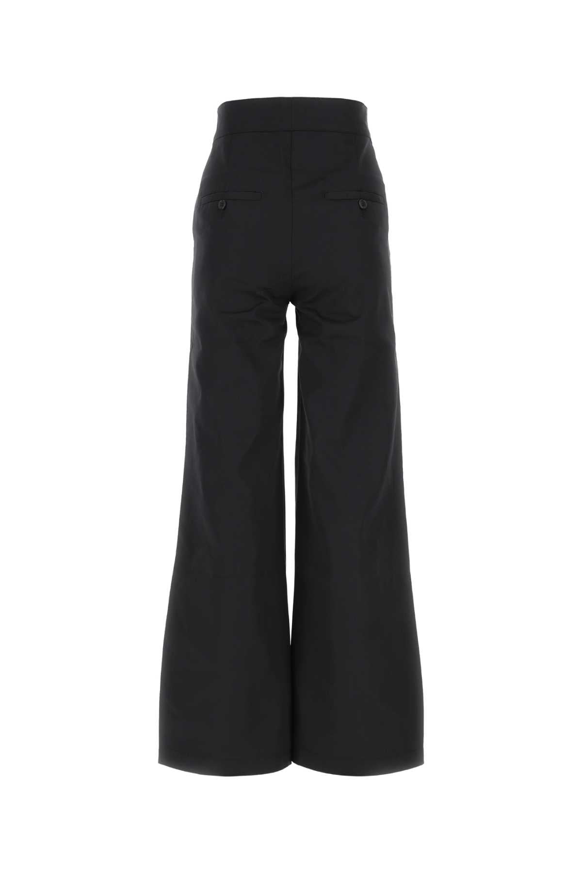 Palm Angels Women Black Polyester Blend Pant