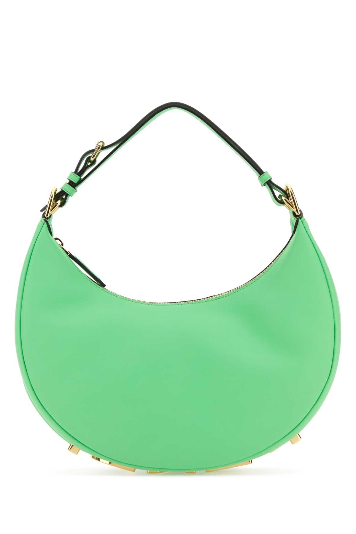 Fendi Women Green Leather Small Fendigraphy Handbag