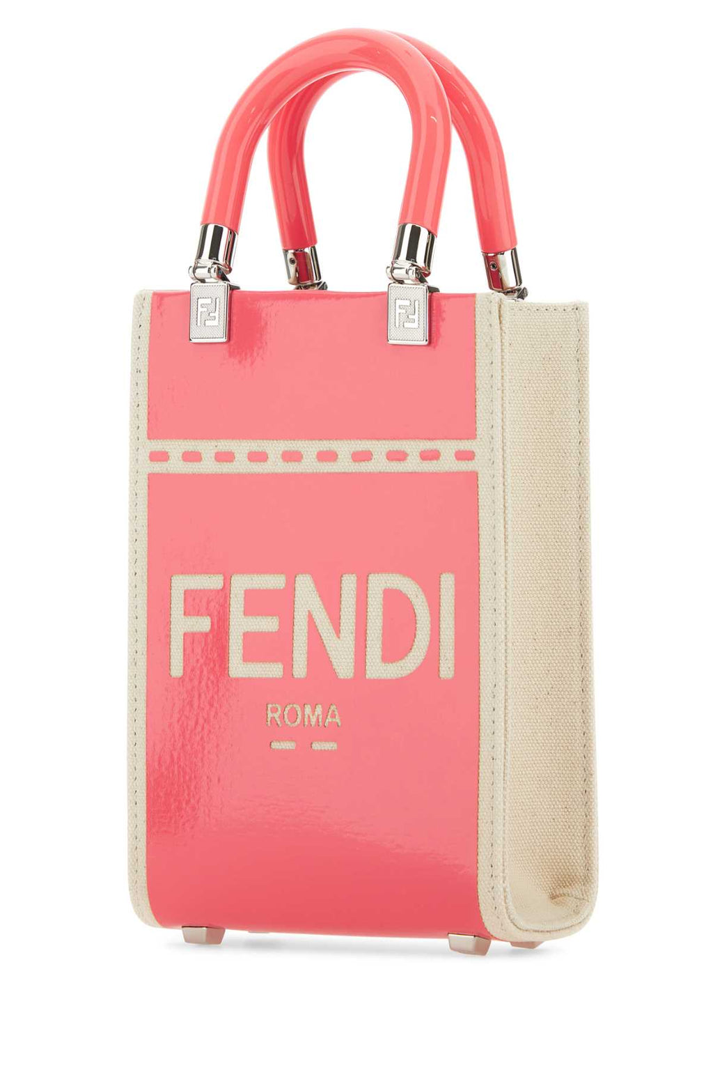 Fendi Women Two-Tone Canvas Mini Sunshine Handbag