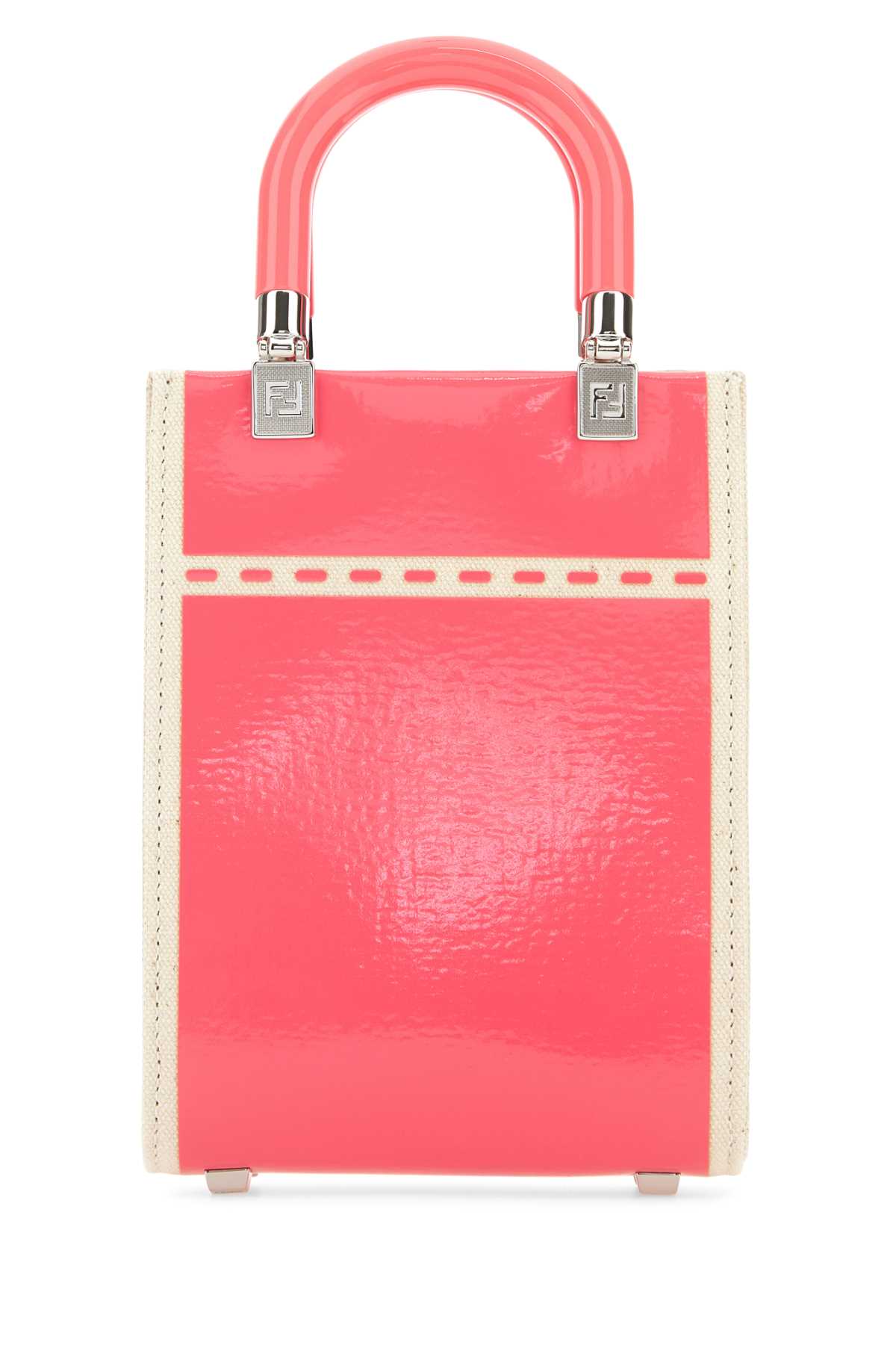 Fendi Women Two-Tone Canvas Mini Sunshine Handbag