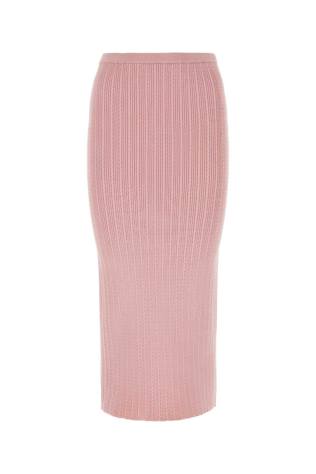 Alessandra Rich Women Pink Stretch Cotton Blend Skirt