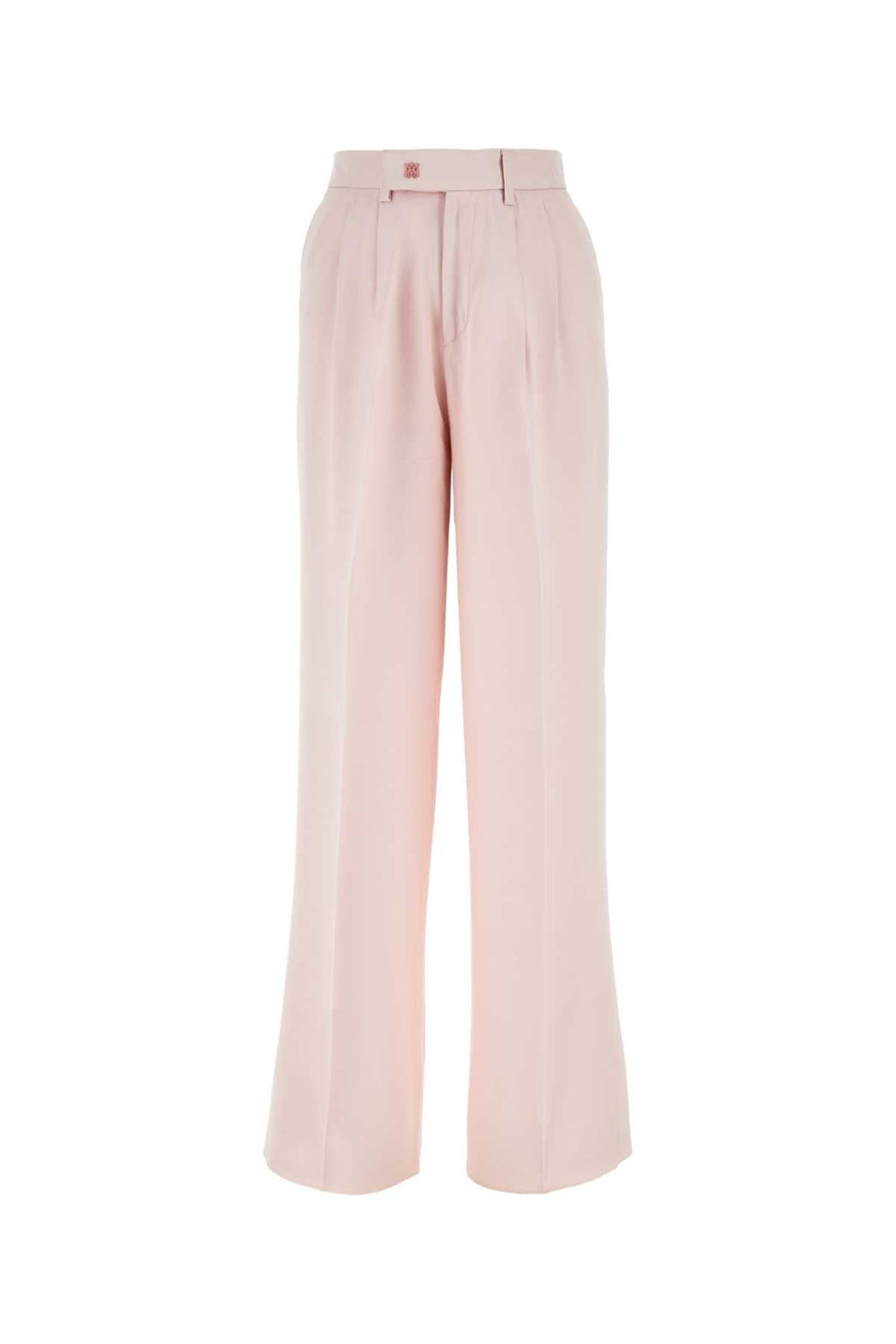 Amiri Women Light Pink Viscose Wide-Leg Pant