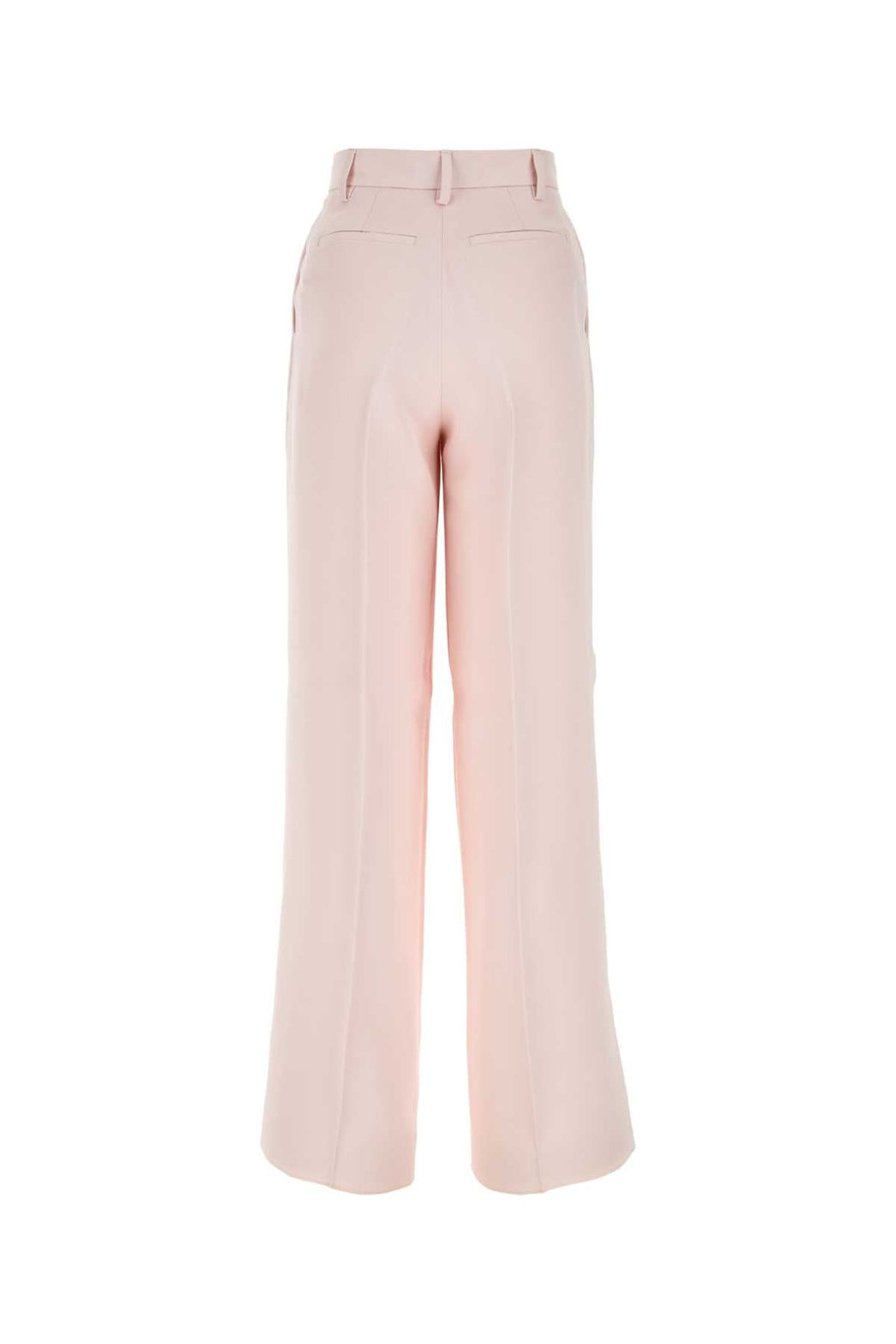 Amiri Women Light Pink Viscose Wide-Leg Pant