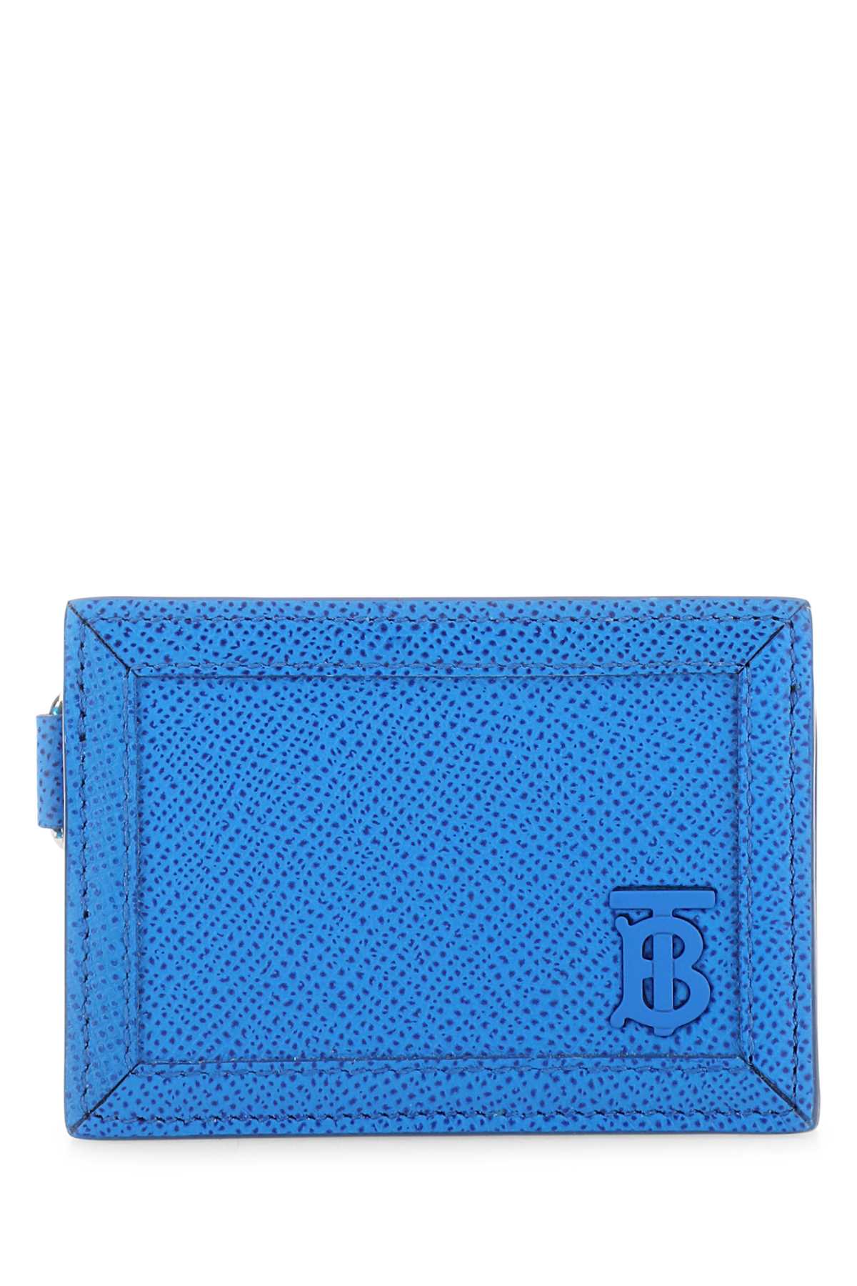 Burberry Men Turquoise Leather Card Holder