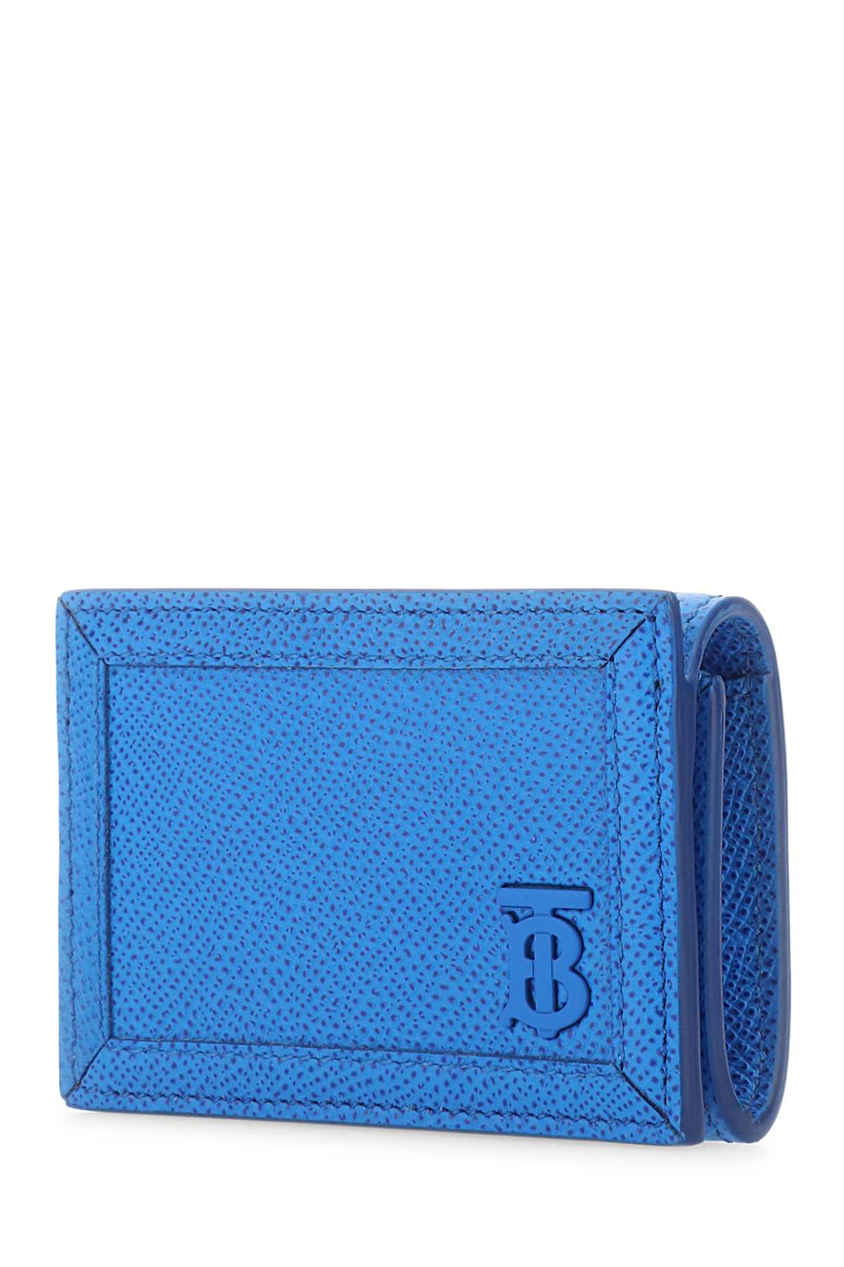 Burberry Men Turquoise Leather Card Holder