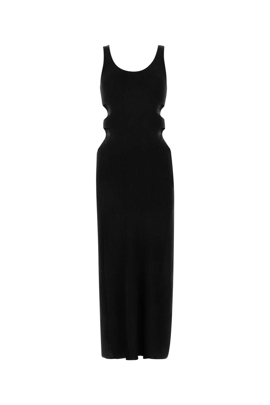 Chloe Women Black Silk Blend Long-Cut Dress