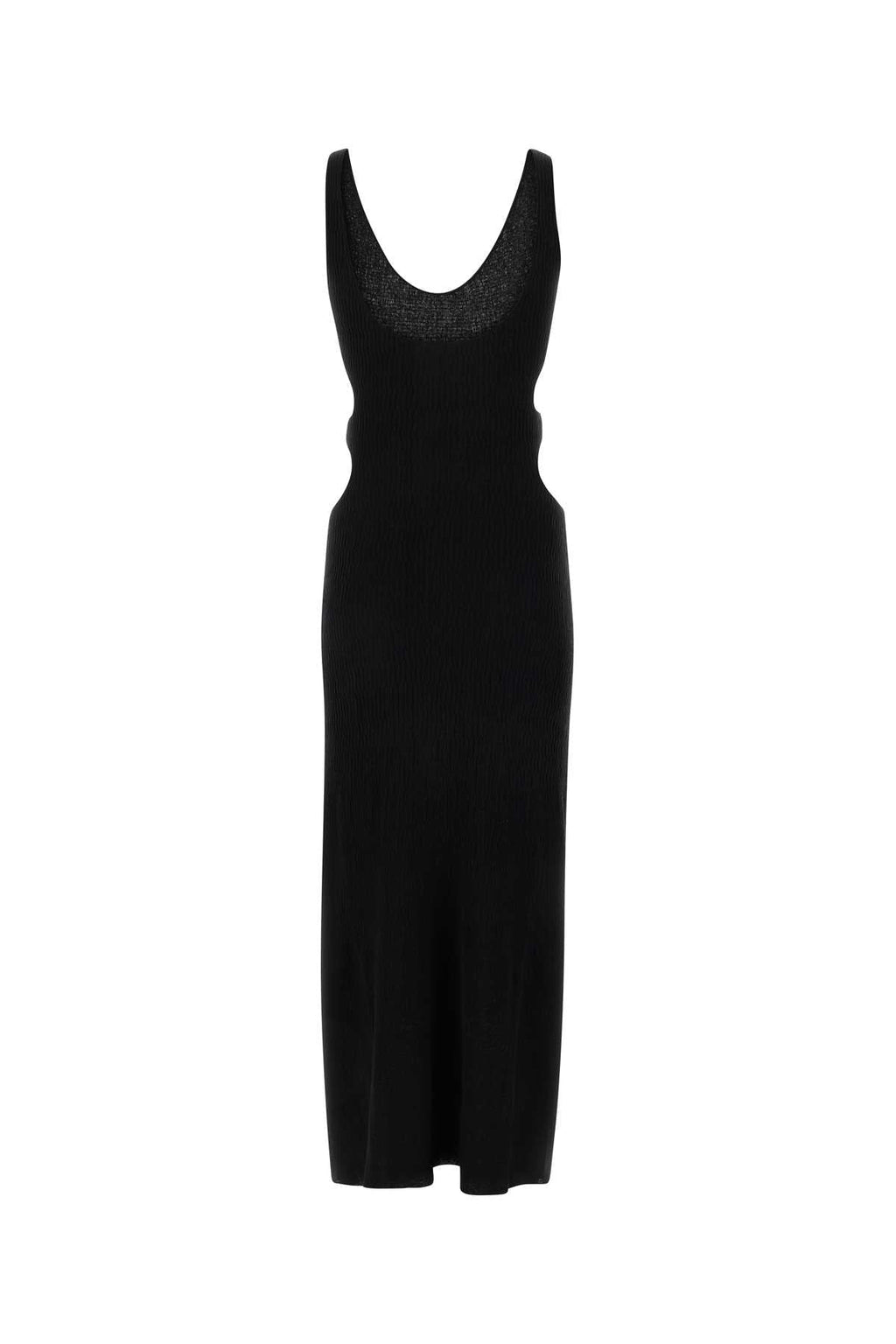 Chloe Women Black Silk Blend Long-Cut Dress
