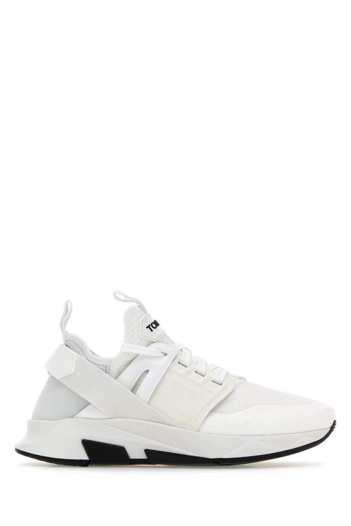 Tom Ford Men White Jago Sneakers