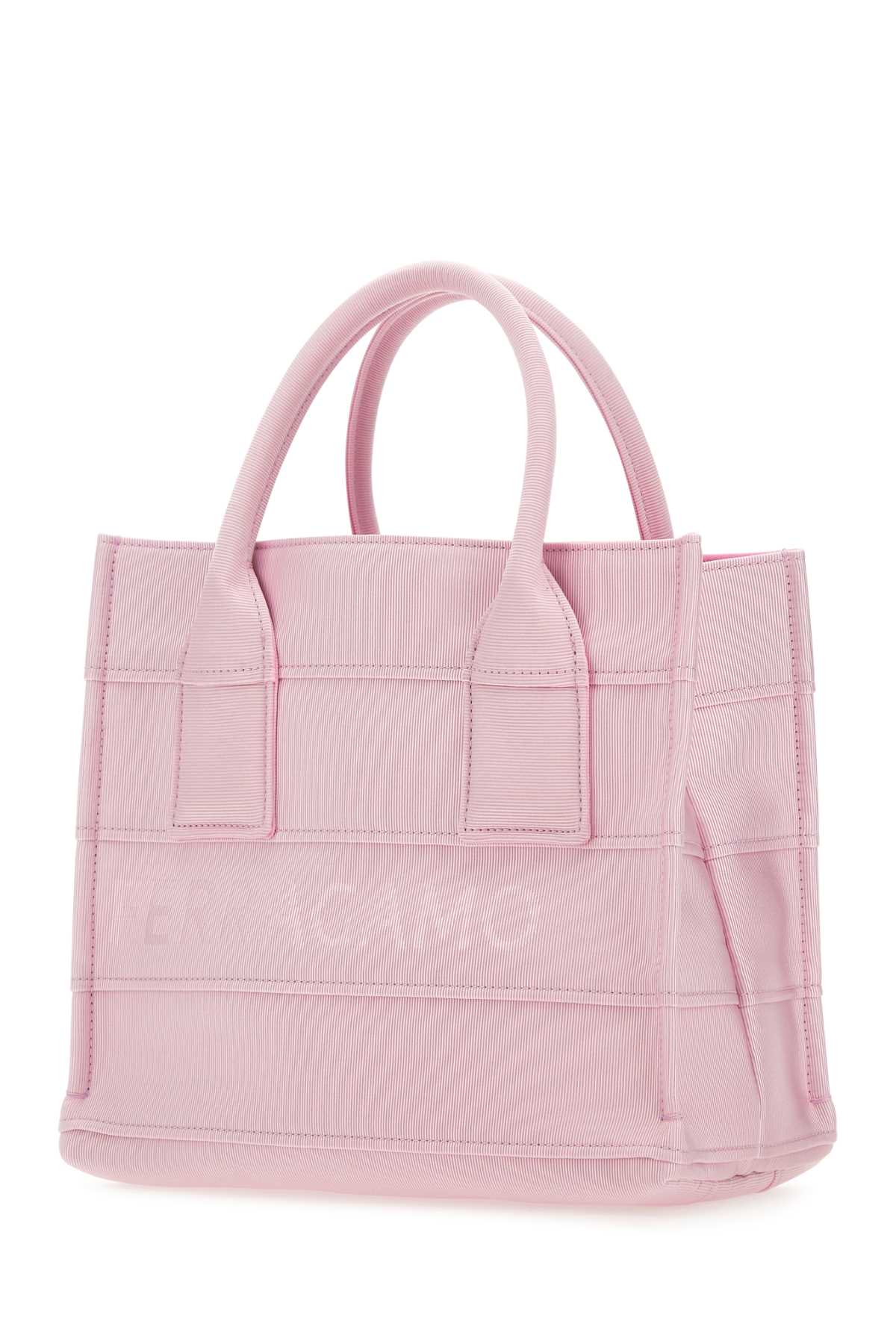 Bolsa de praia feminina Salvatore Ferragamo rosa em tecido.