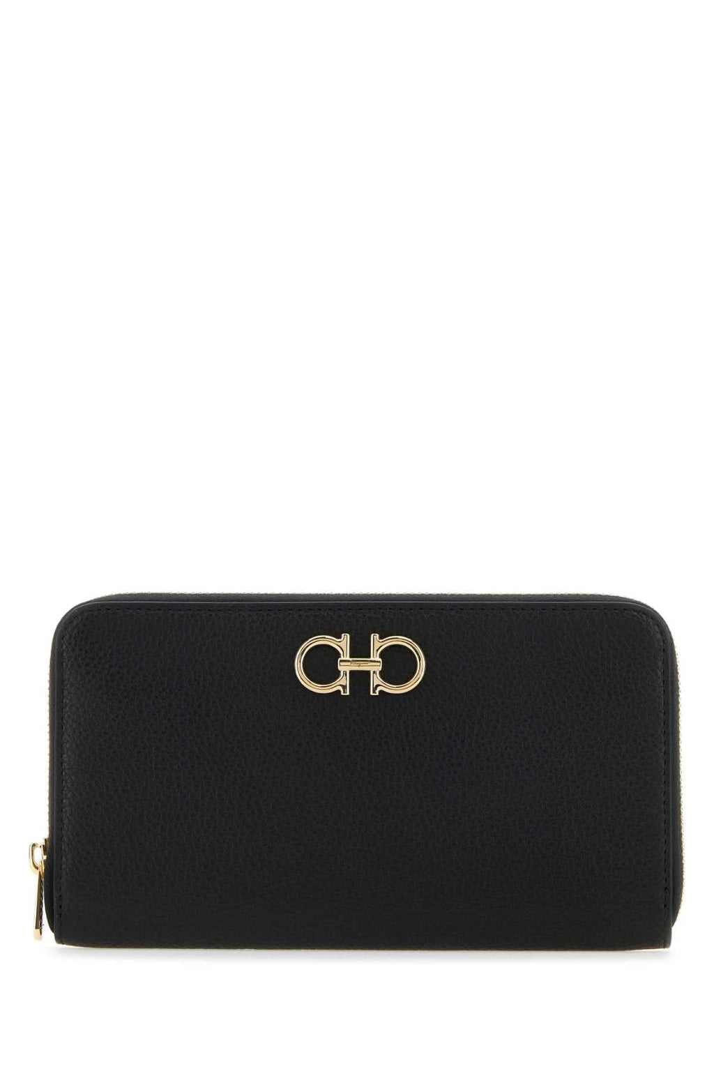 Salvatore Ferragamo Women Black Leather Wallet