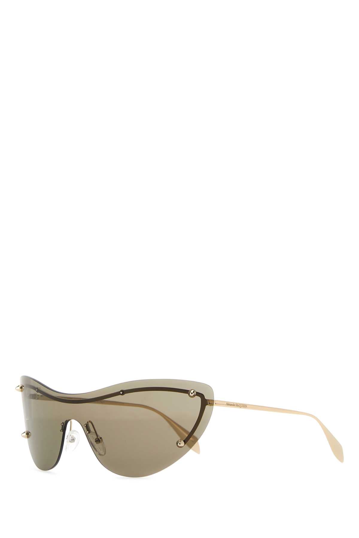 Alexander Mcqueen Women Gold Metal Spike Studs Sunglasses
