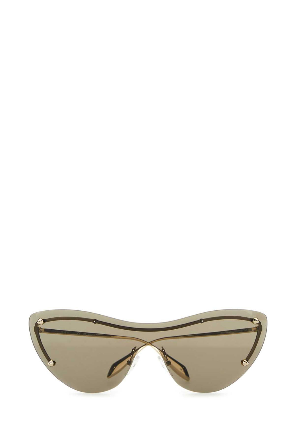 Alexander Mcqueen Women Gold Metal Spike Studs Sunglasses