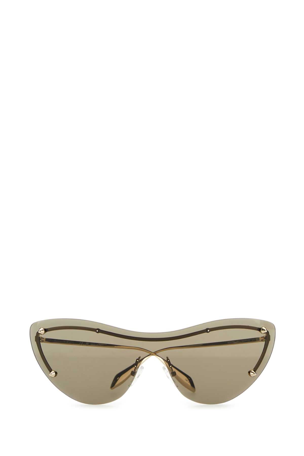 Alexander Mcqueen Women Gold Metal Spike Studs Sunglasses