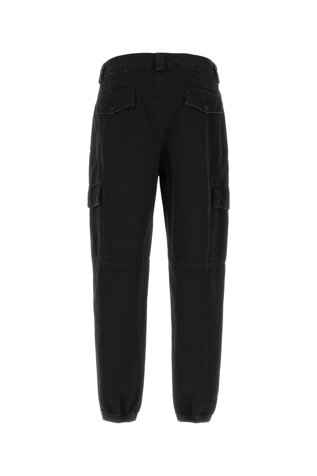 Dolce & Gabbana Men Black Cotton Cargo Pant