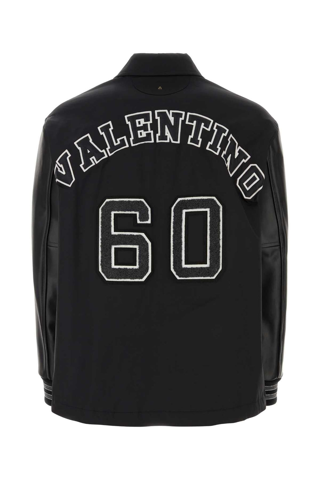 Valentino Garavani Men Black Polyester Blend Windbreaker