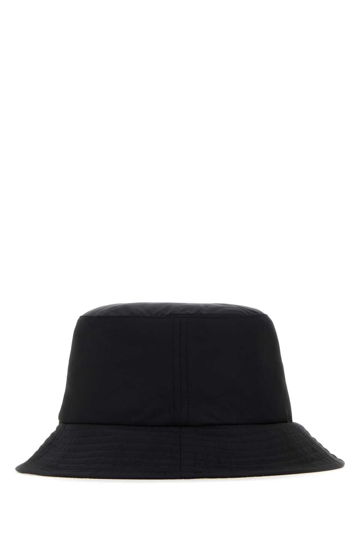 Jw Anderson Unisex Black Nylon Blend Bucket Hat