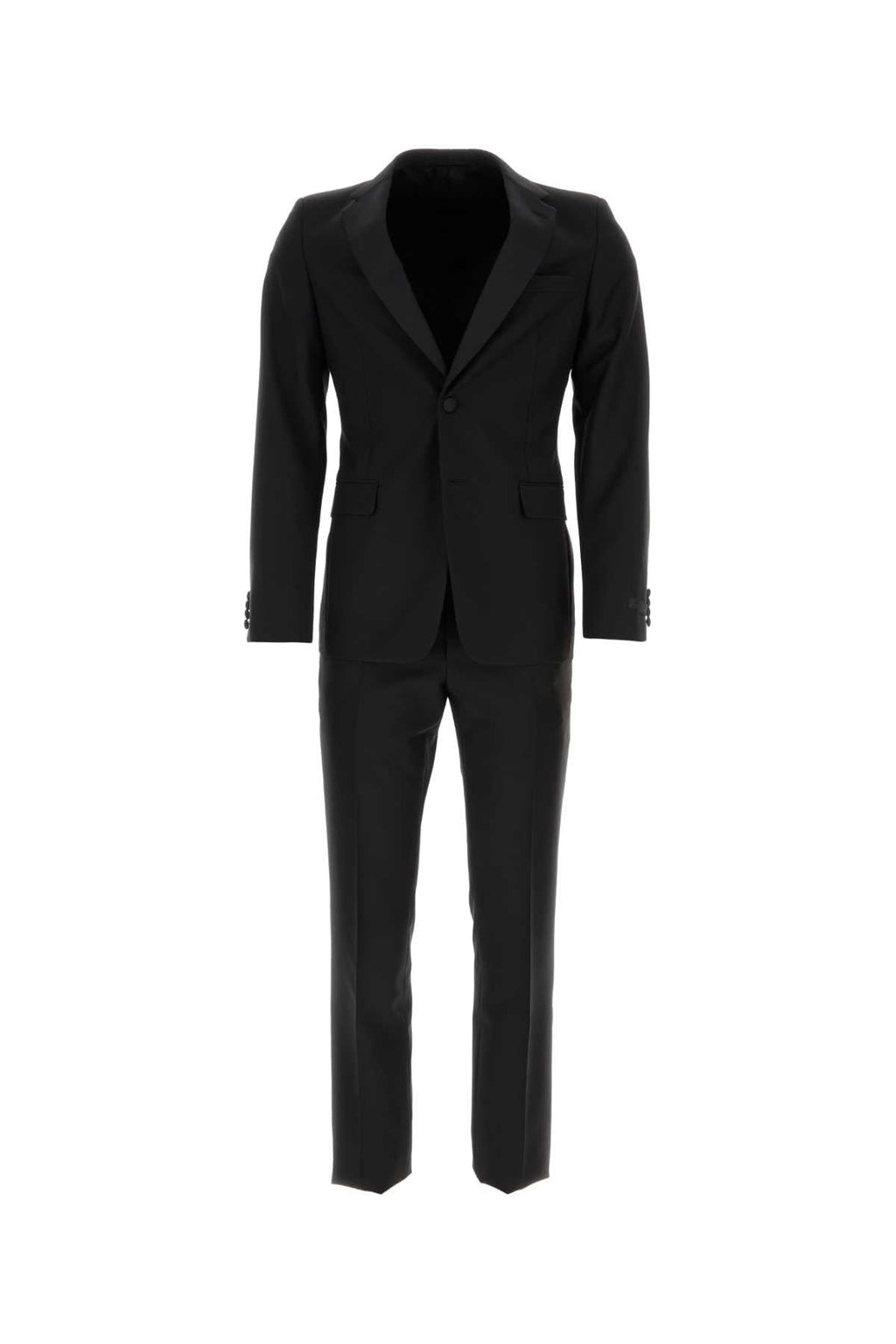 Prada Men Black Wool Blend Tuxedo