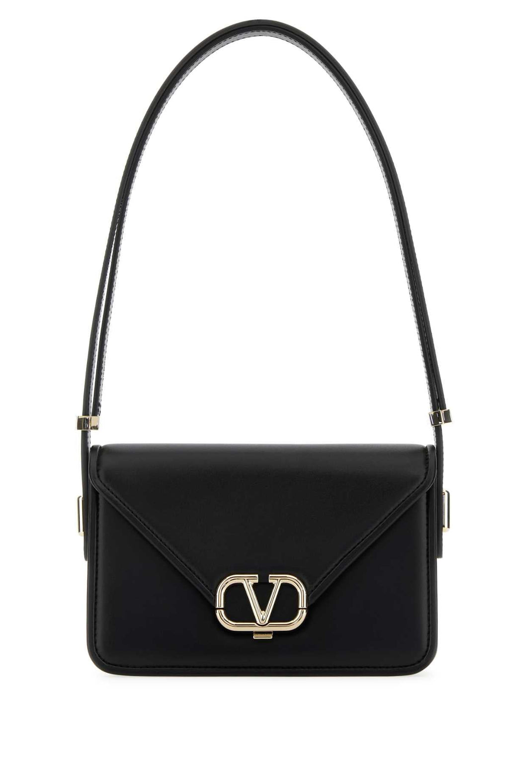 Valentino Garavani Women Black Leather Vlogo Crossbody Bag