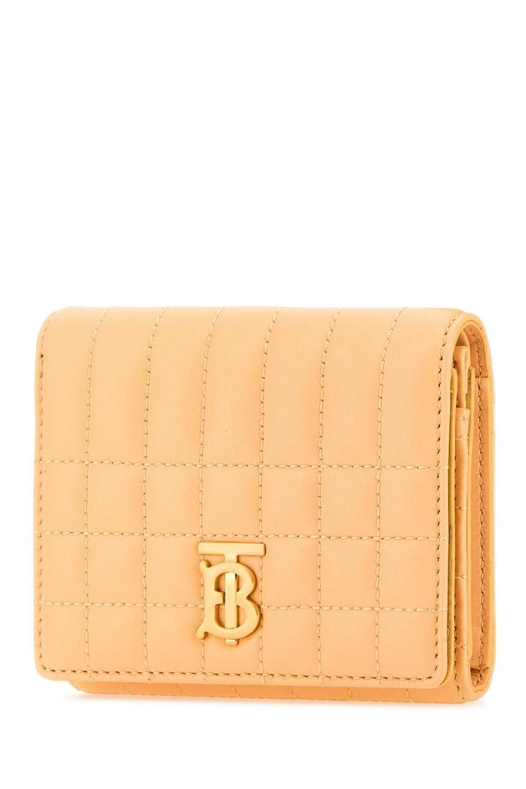 Burberry Women Peach Leather Small Lola Wallet