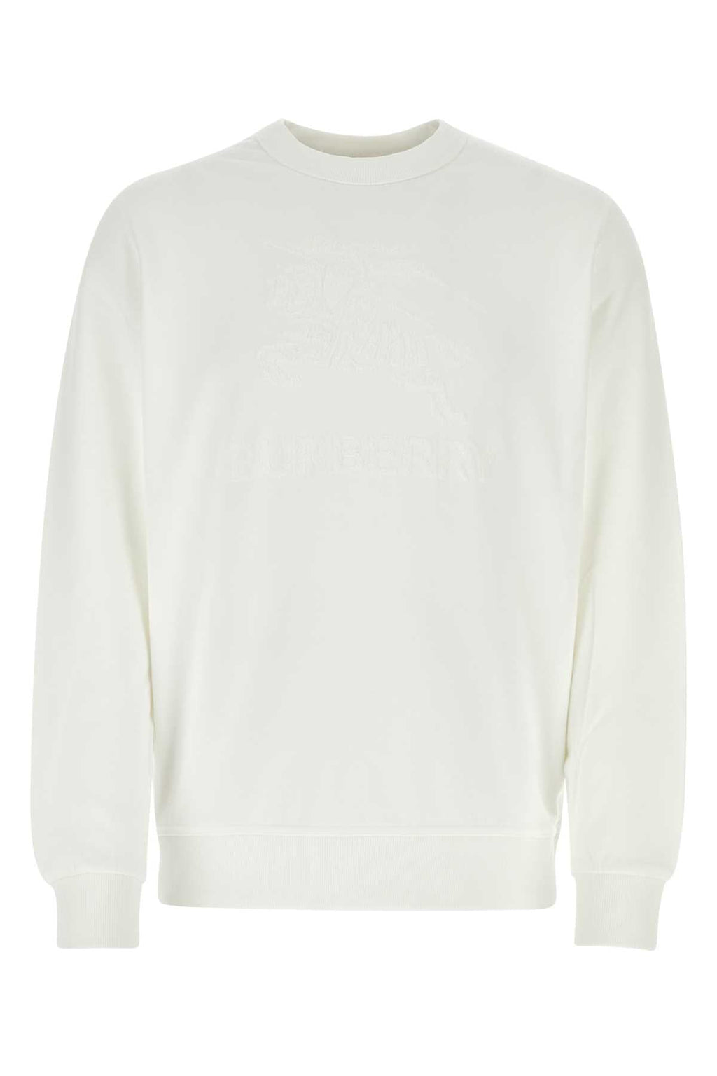 Burberry Men White Cotton Sweatshirt