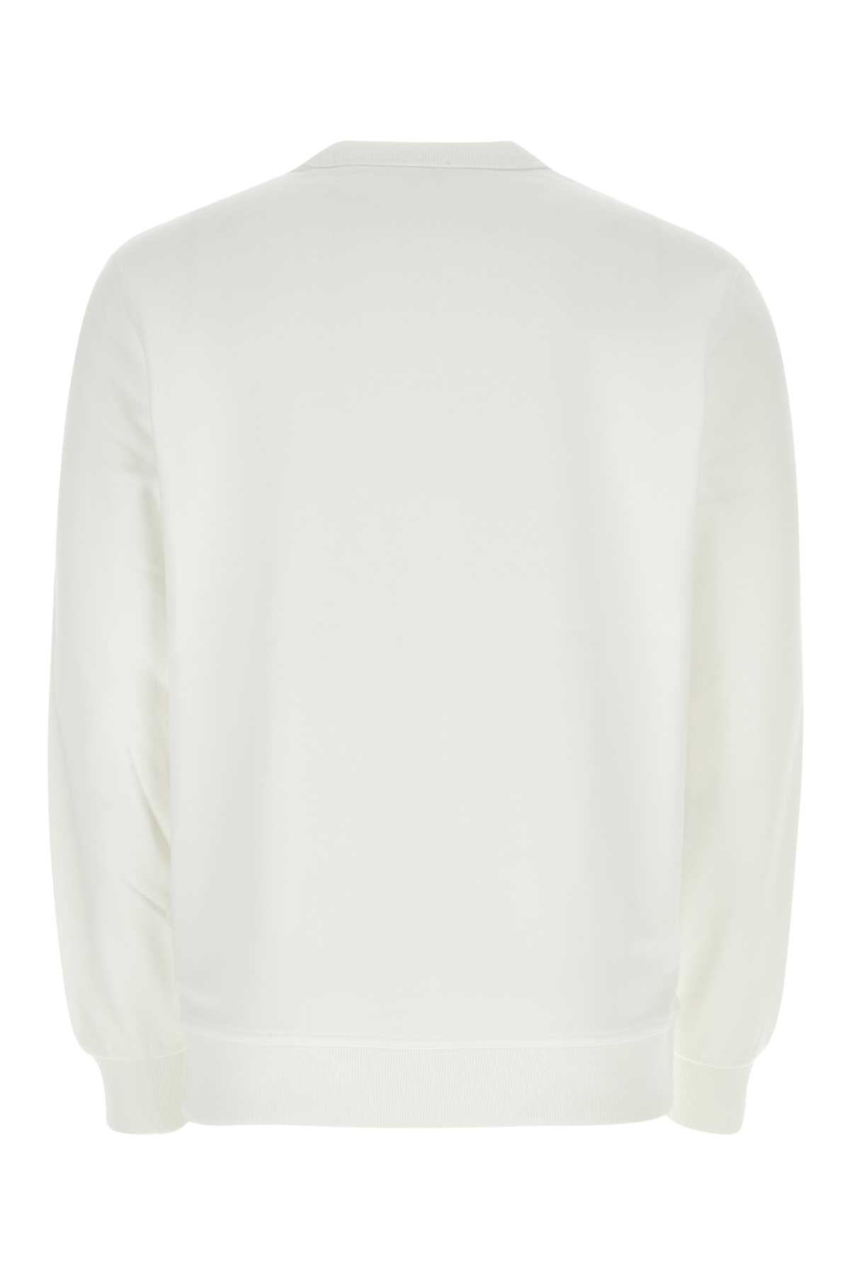 Burberry Men White Cotton Sweatshirt