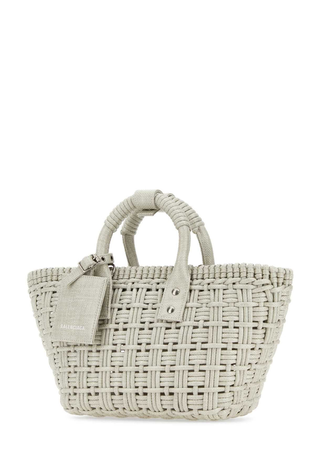 Balenciaga Women Sand Raffia Bistro Xs Handbag