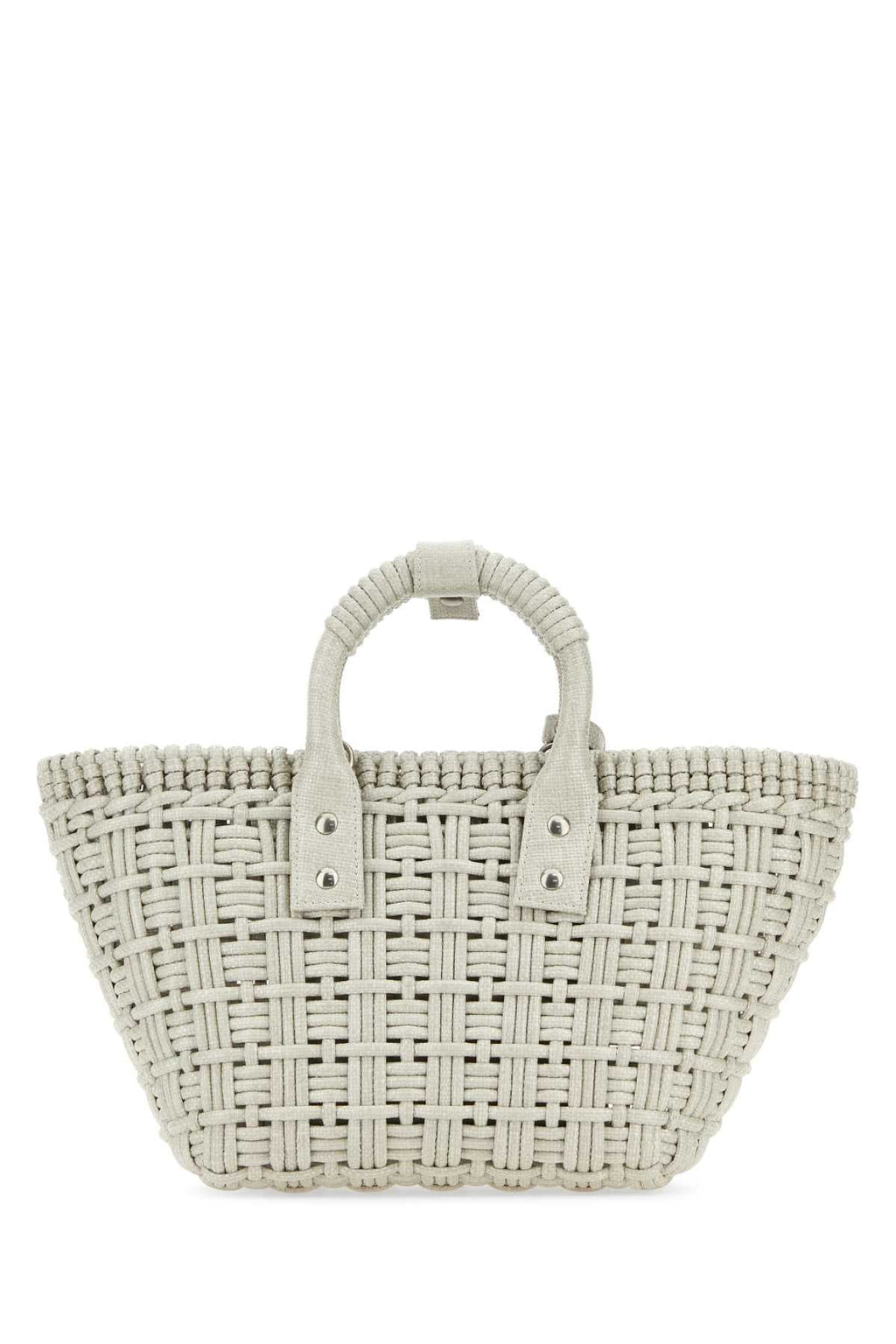 Balenciaga Women Sand Raffia Bistro Xs Handbag