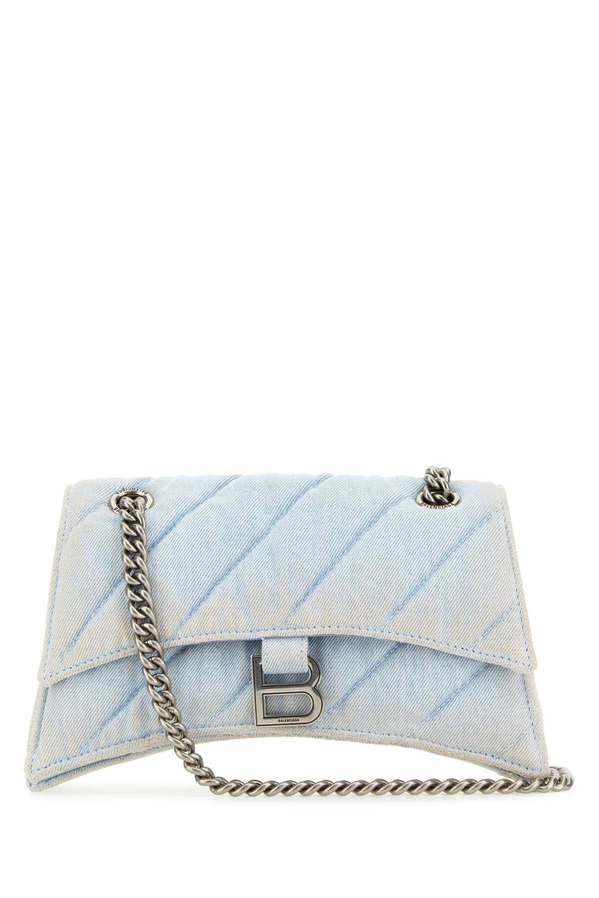 Balenciaga Women Denim Crush S Shoulder Bag