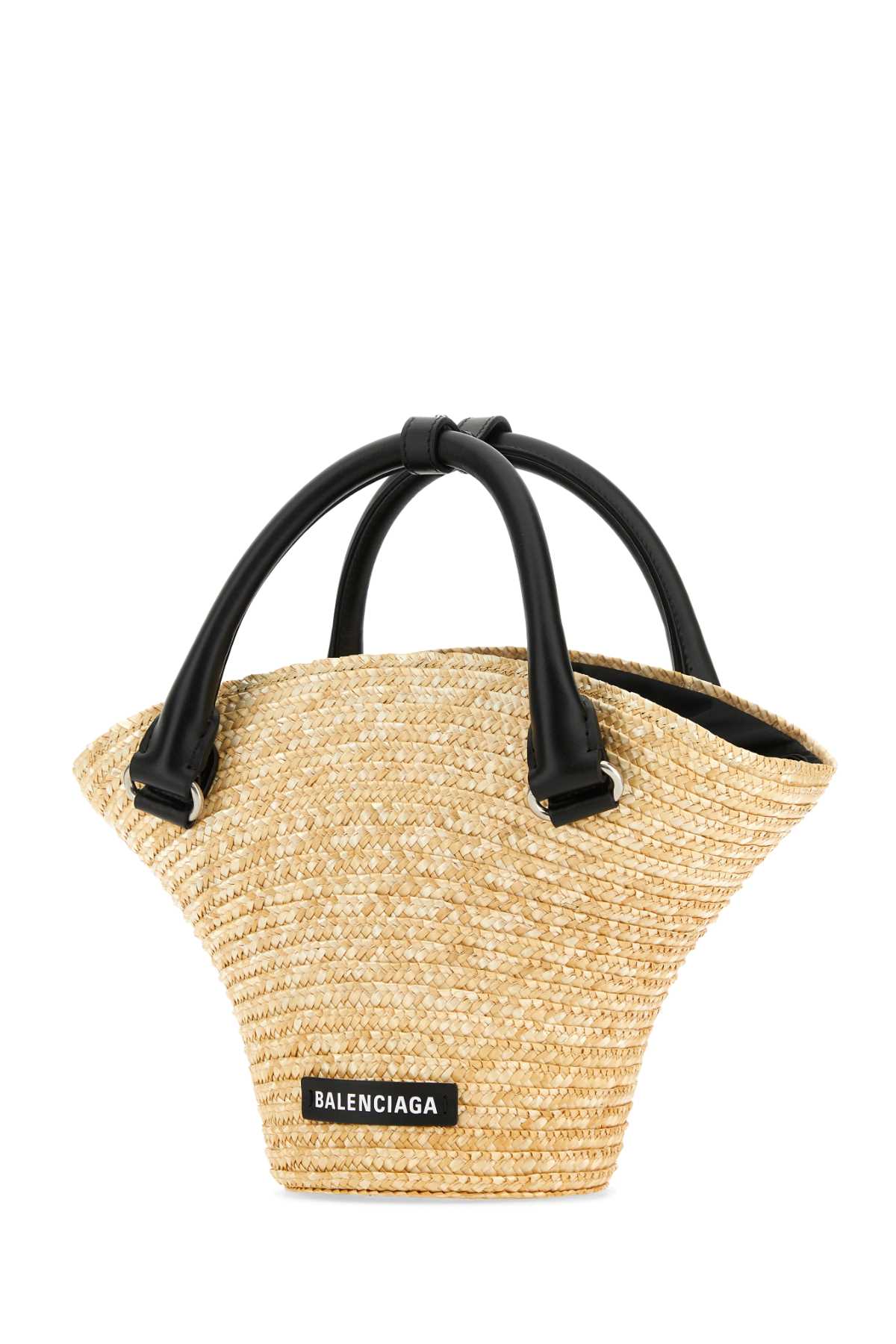 Balenciaga Women Straw Mini Beach Handbag