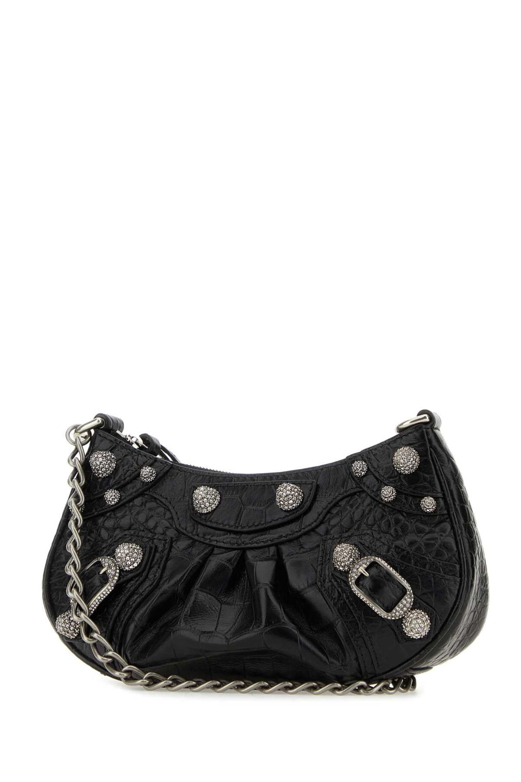 Balenciaga Women Black Leather Le Cagole Mini Handbag