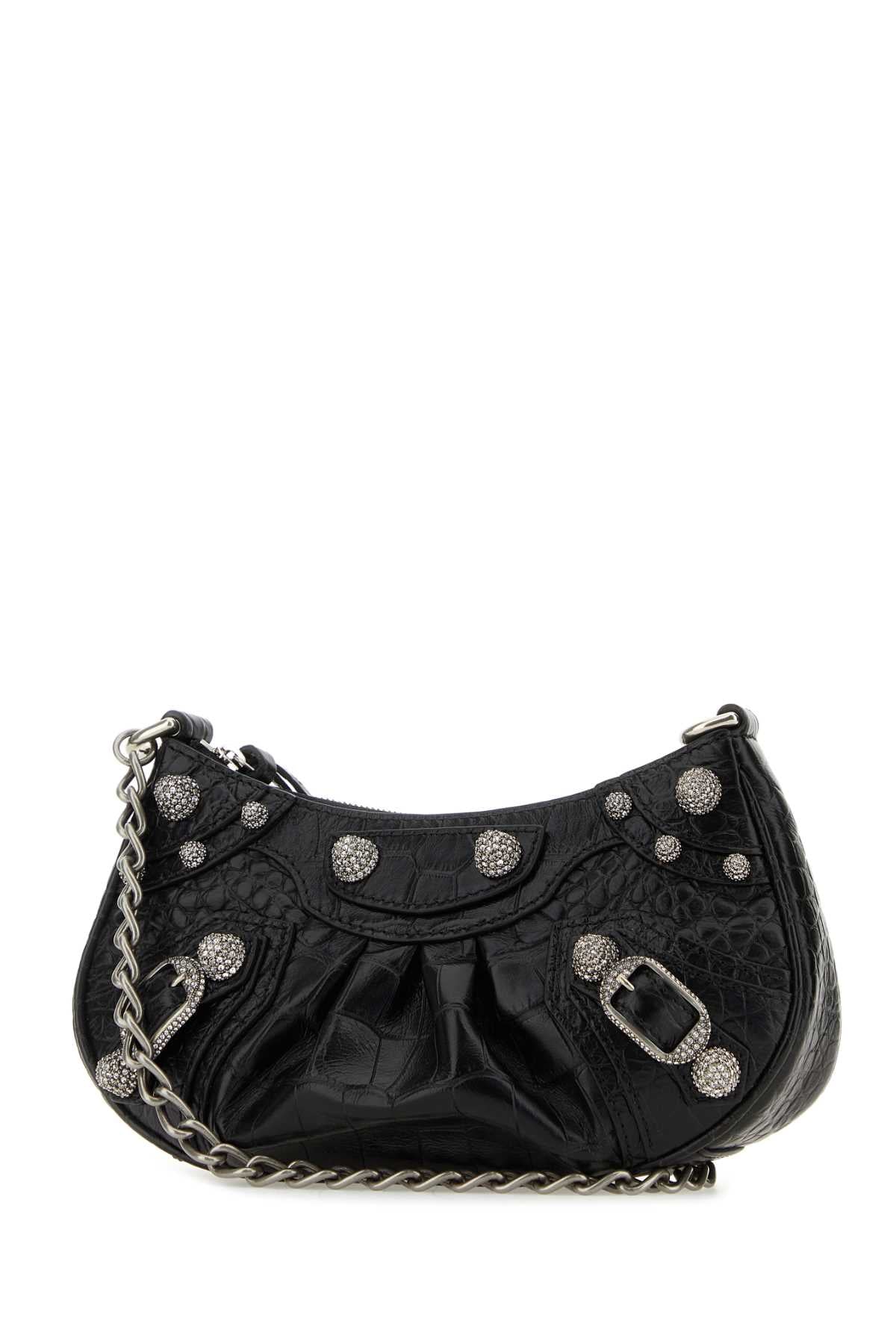Balenciaga Women Black Leather Le Cagole Mini Handbag