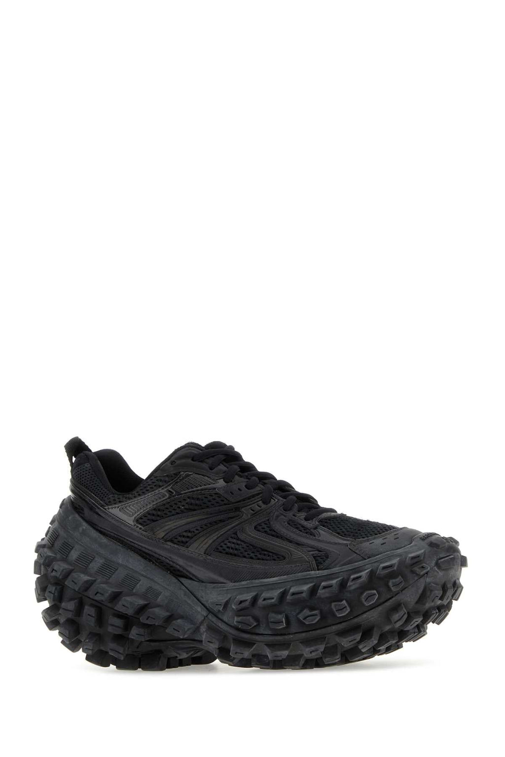 Balenciaga Women Black Nylon And Mesh Bouncer Sneakers